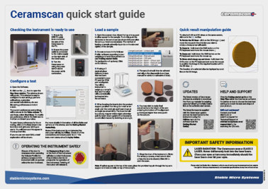 Ceramscan quick start guide