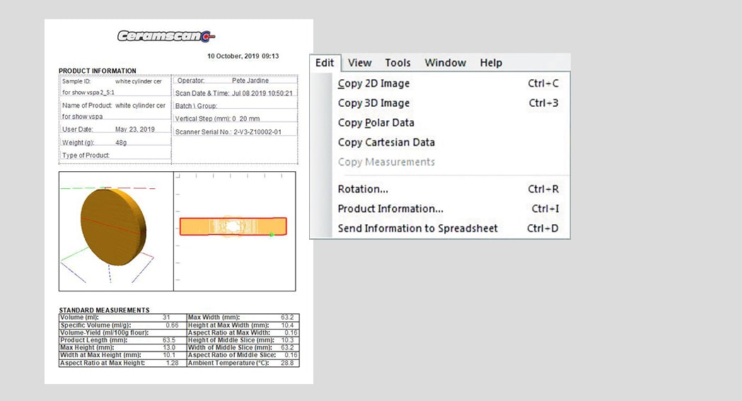 Drop data into a Report template – save as a .pdf