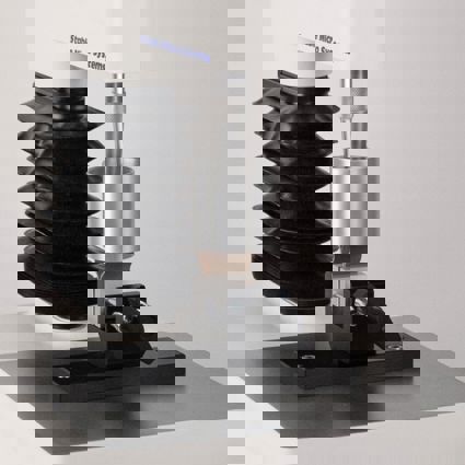 Leather loop Testing Rig attached to a Texture Analyser testing leather