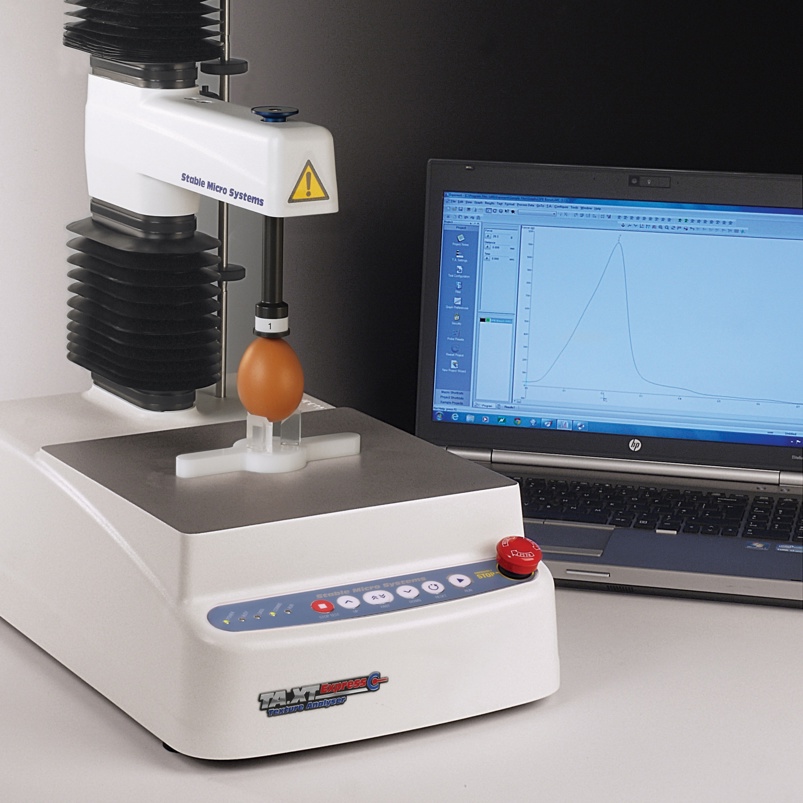 Egg Quality Testing System On The TA.Xtexpressc Texture Analyser