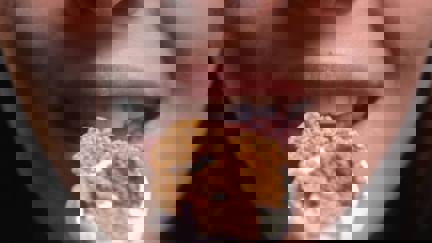 Woman Eating Cereal