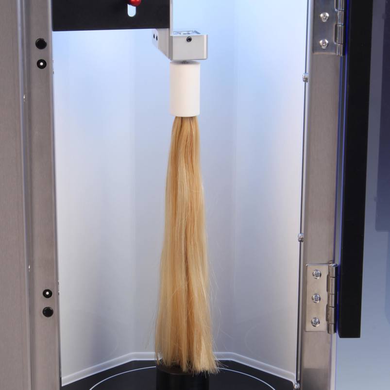 Hair sample in Volscan Profiler