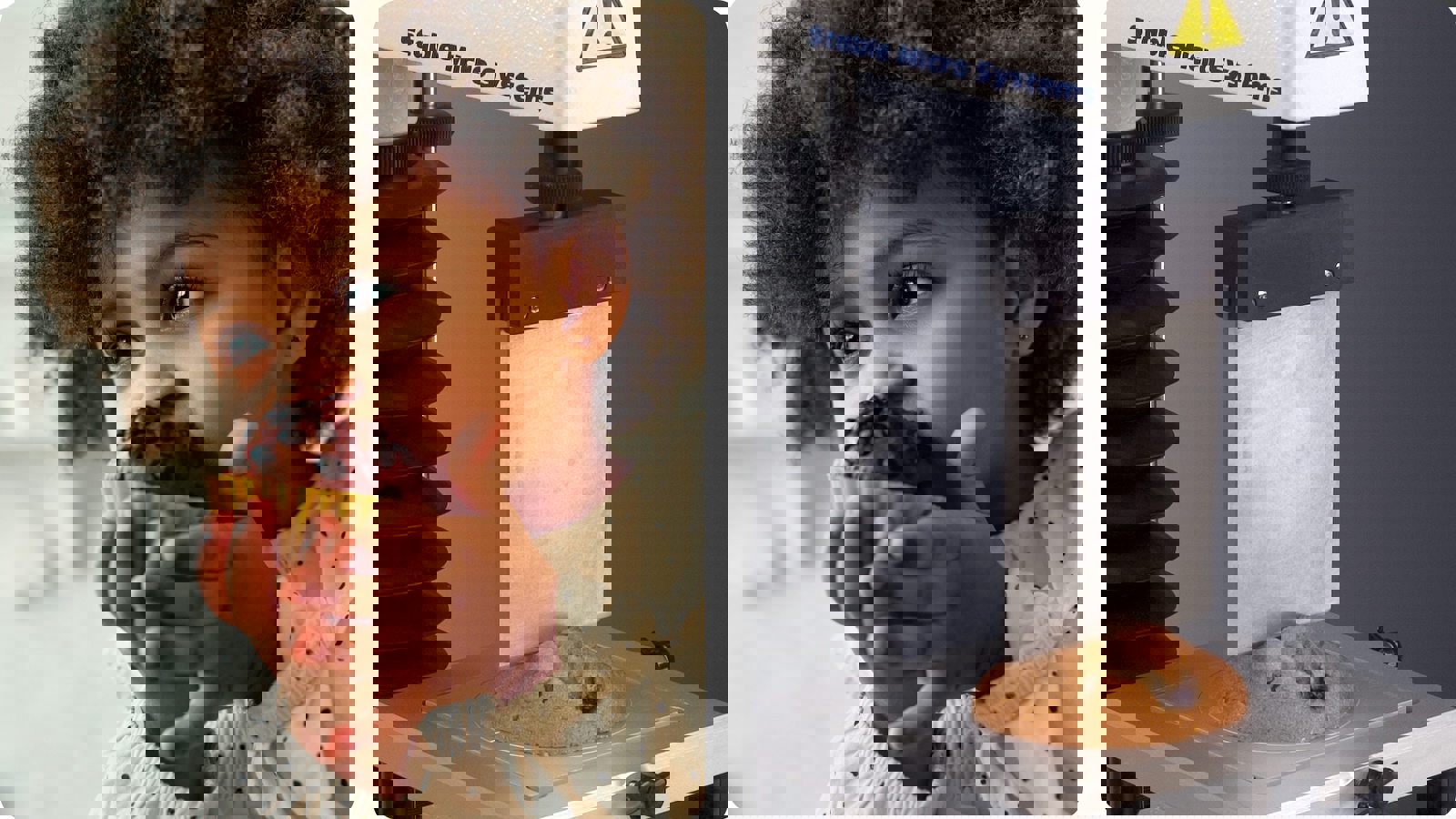 Imitative test of cutting a muffin