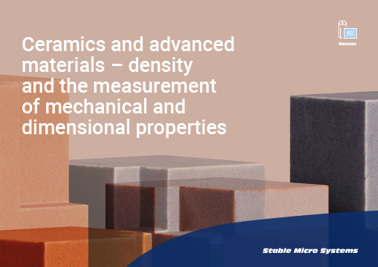 Ceramics and advanced materials – density and the measurement of mechanical and dimensional properties