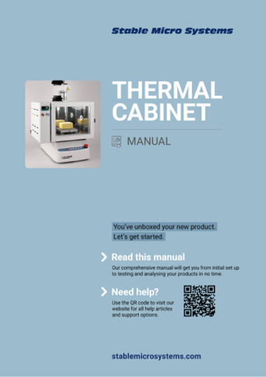 Thermal Cabinet Manual