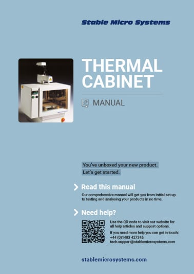 Thermal Cabinet Manual