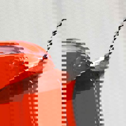 Spoon penetrating edible jelly