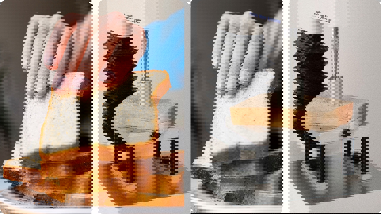 Imitative test of bread compression