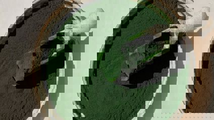 Spirulina Powder In A Bowl