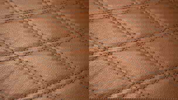 Close Up Of Diamond Pattern Stitching On Leather