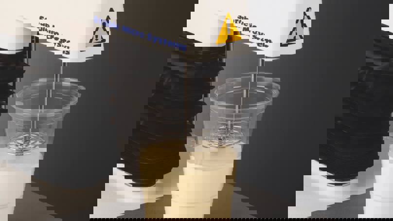 Cream Probe Attached To Texture Analyser Testing Cream