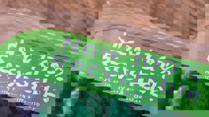 Close Up Of Recyclable Packing