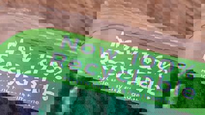 Close Up Of Recyclable Packing