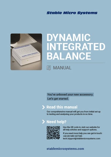 Dynamic Integrated Balance Manual