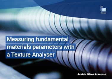 Measuring fundamental materials parameters with a Texture Analyser