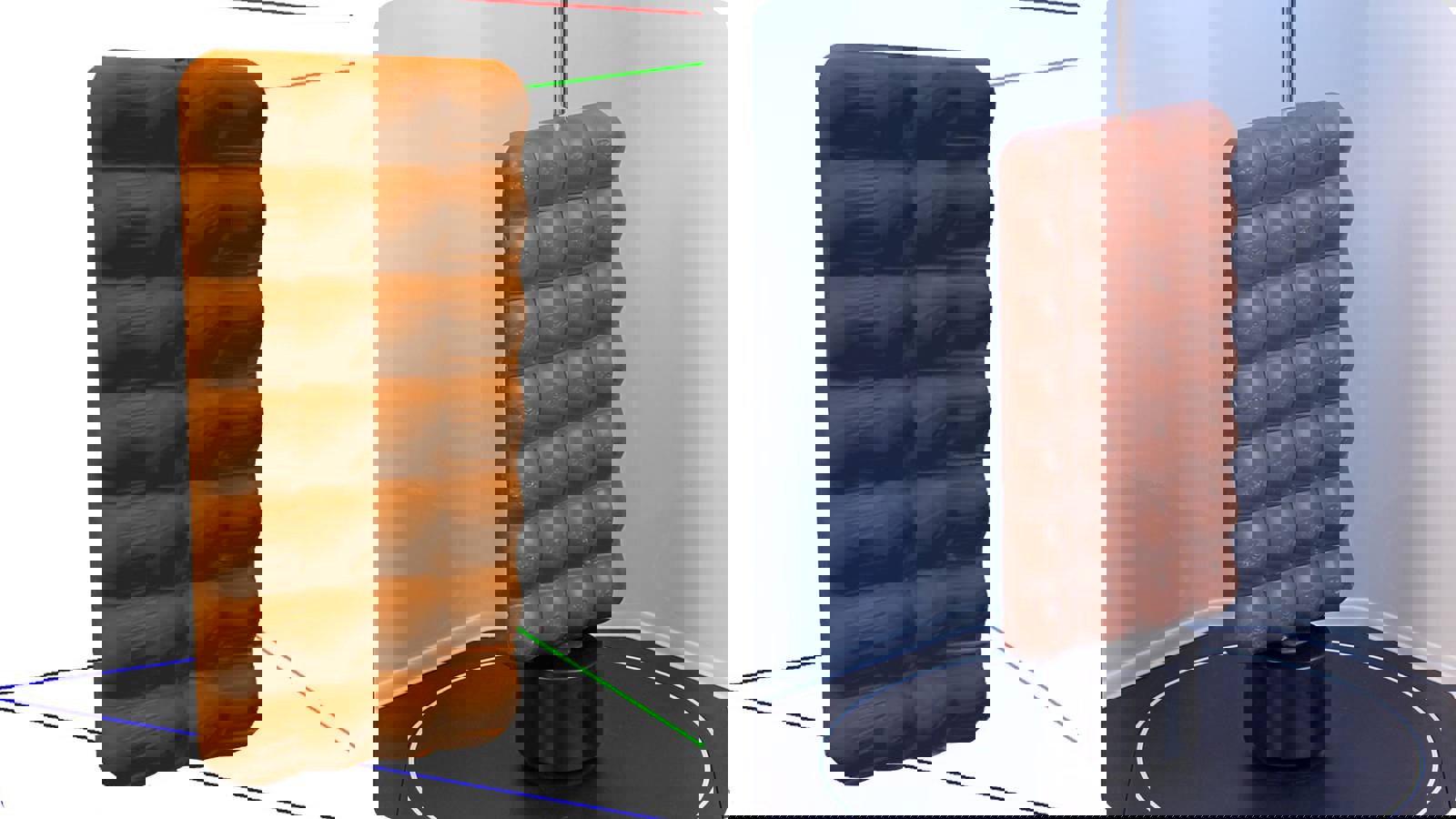 Archived scan of sample; Chocolate bar sample ready for scanning