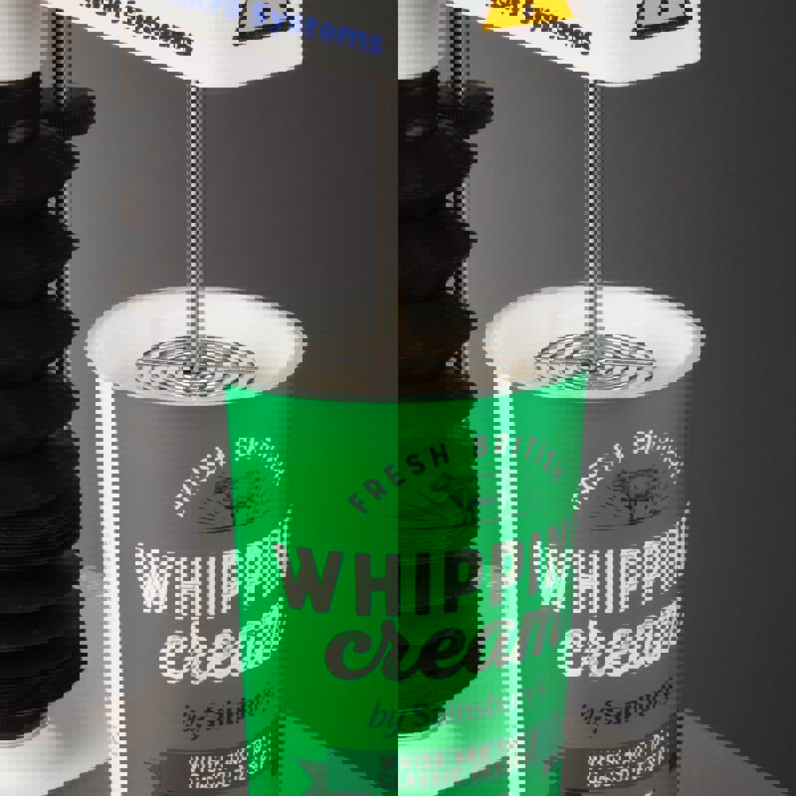 Cream probe attached to Texture Analyser