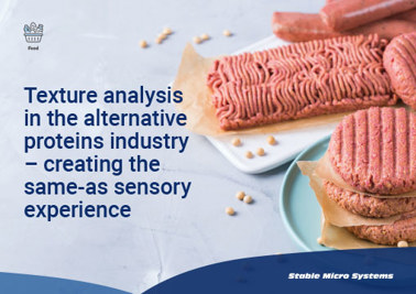 Texture analysis in the alternative proteins industry – creating the same-as sensory experience