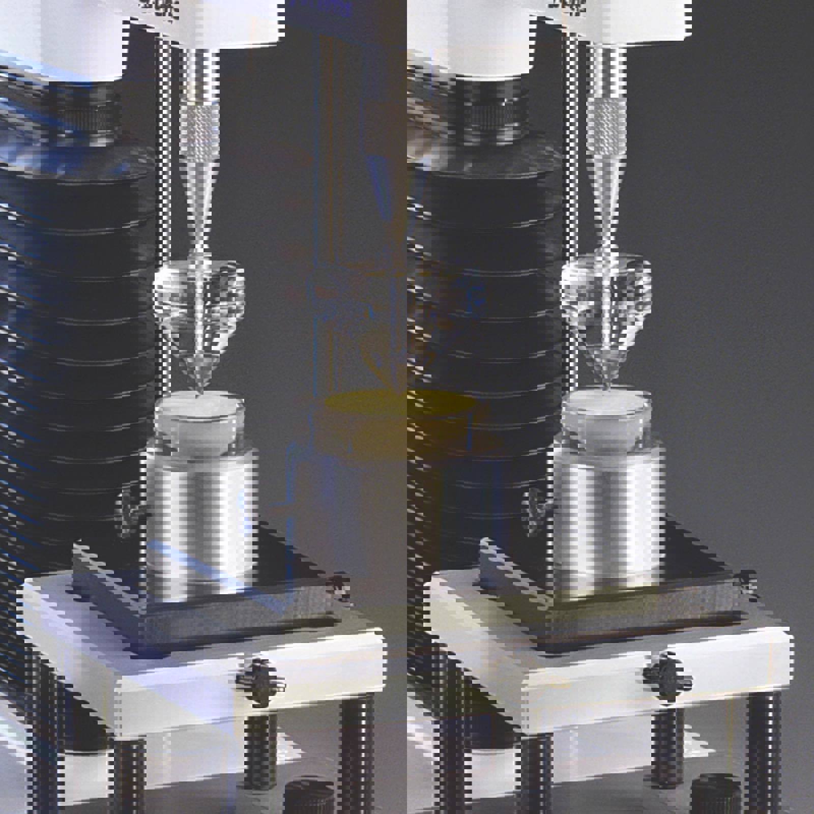 Spreadability rig attached to Texture Analyser testing butter