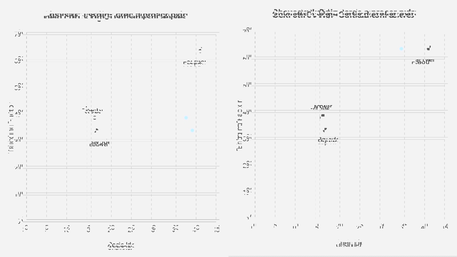 Cohesion scatter graph for three cosmetics and personal care samples